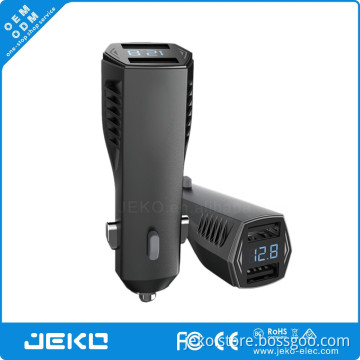 2 USB car charger with voltage current monitoring for smart phones